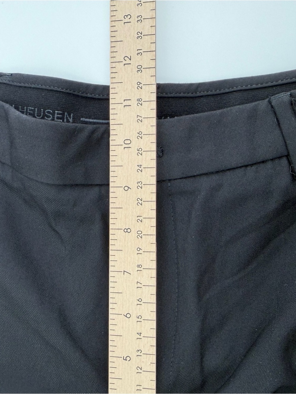 Van Heusen 33x32 Black Straight Leg Dress Pants Flex Waist - Picture 7 of 8